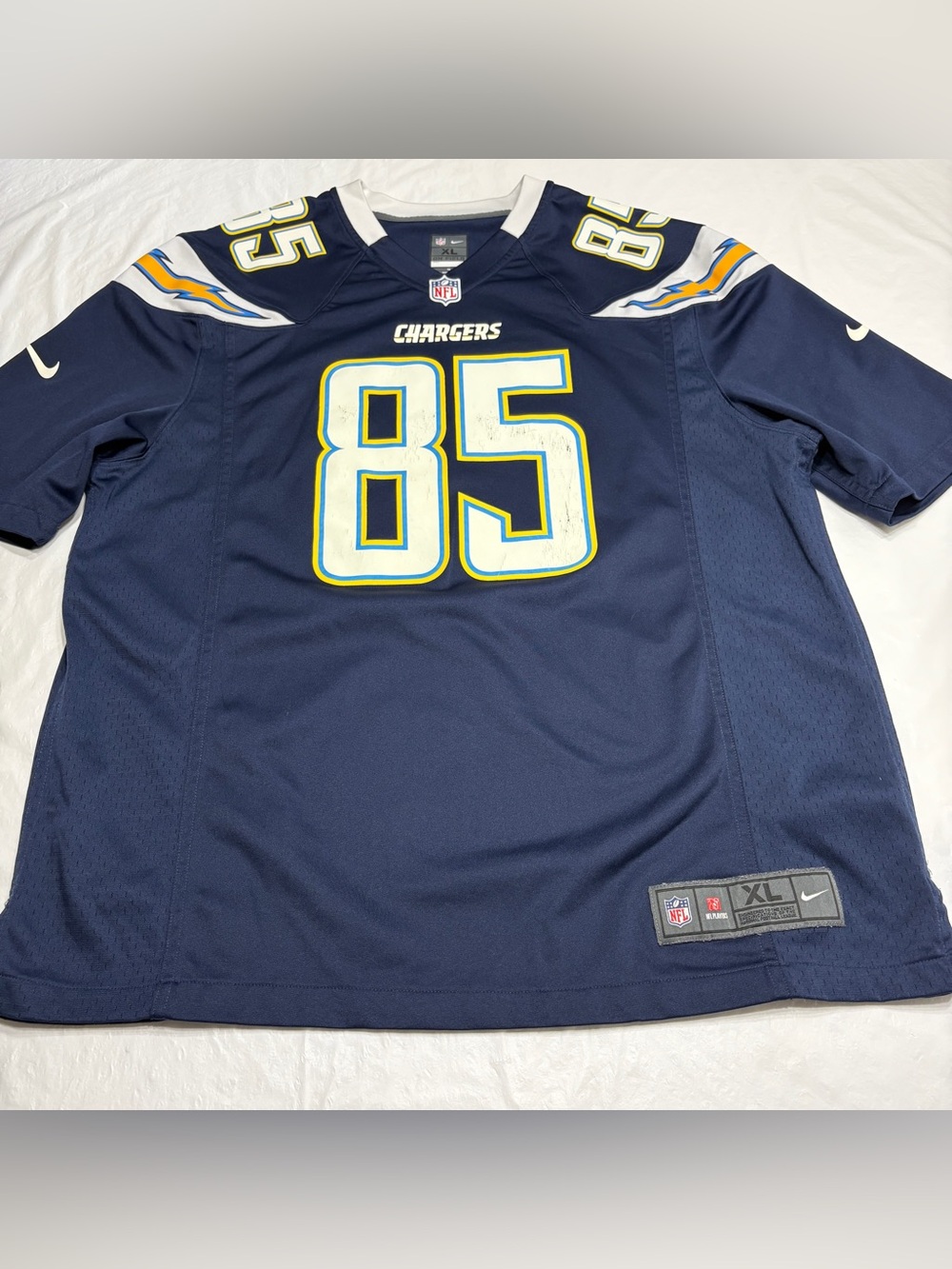 Nike On Field San Diego Chargers Antonio Gates #85 Navy NFL Jersey Men's XL
